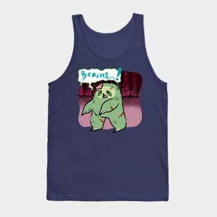 Zombie Sloth walking through a Forest Tank Top